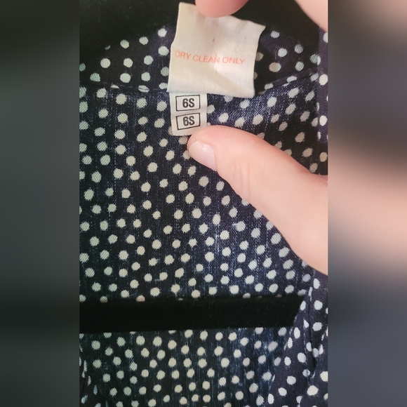 Vintage 80s 90s Pocket Tie Front Polka Dot Jumpsuit Large 8/10? Short Sleeve - Picture 4 of 7